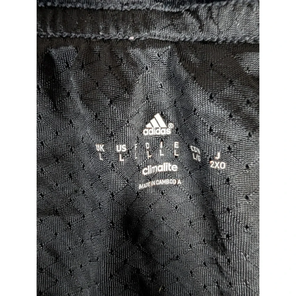 Adidas Climalite Black Running Shorts Reflective Athletic Lined Gym Shorts